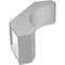 Ekena Millwork 3 1/2-in. W x 10-in. D x 14-in. H Legacy Architectural Grade PVC Knee Brace BRCP035X10X14LEC - alternate 4